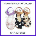 SR-13CFS608 2014 china wholesale shoes girls flat sandals new design cool girls flat sandals fashion high quality girl sandals